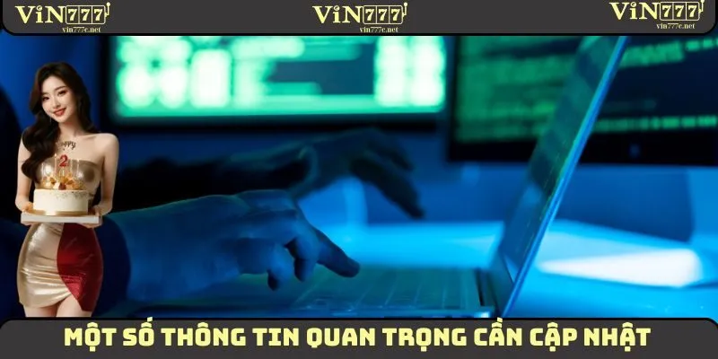 Những trường thông tin quan trọng cần cập nhật tại hệ thống